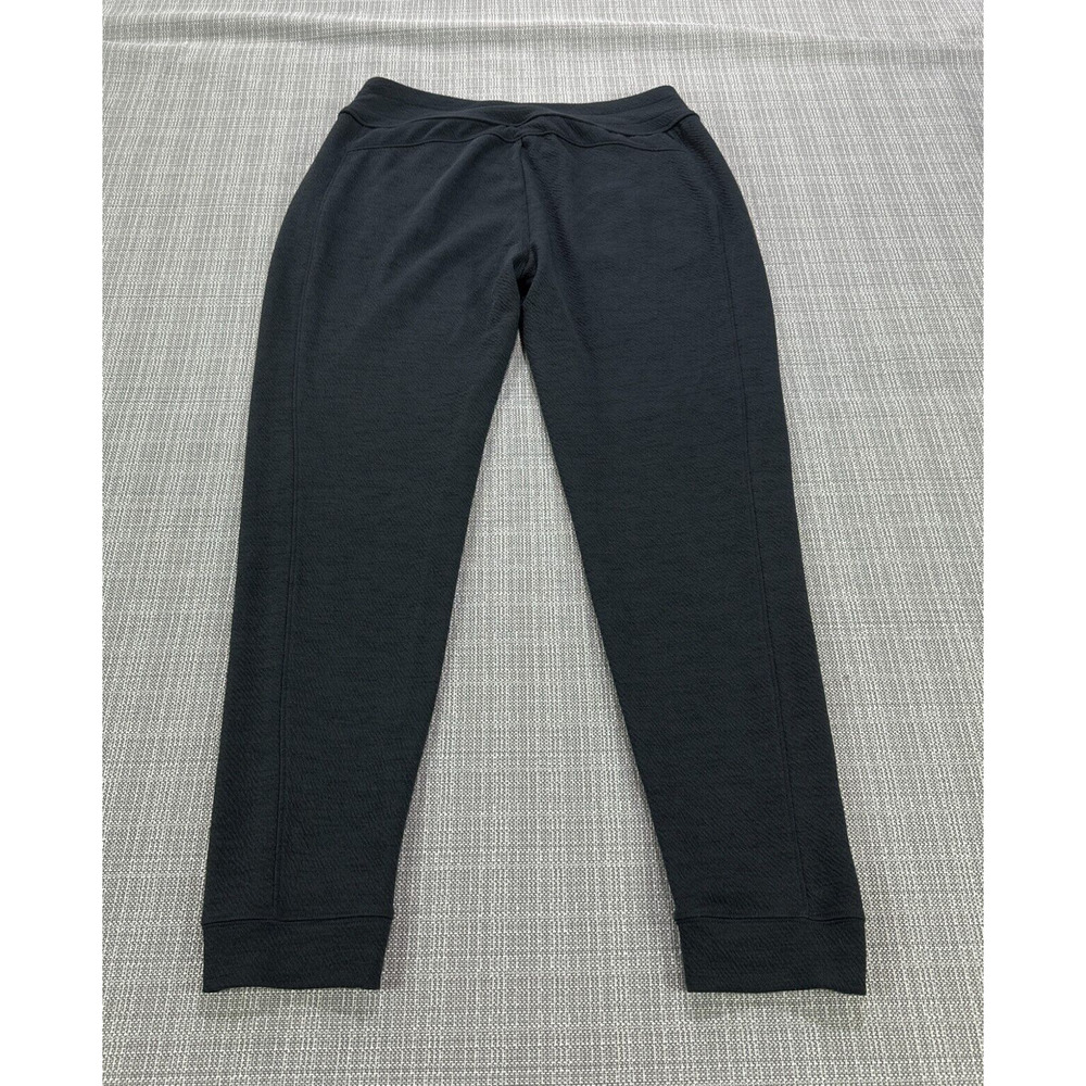 Prana Joggers Womens Large‎ Pull On Pants Black Textured Comfort Outdoors Lounge - Picture 10 of 11